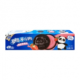 奥利奥清新草莓味夹心饼干97g/盒