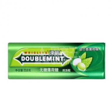 绿箭薄荷糖留兰香味铁盒23.8g35粒/罐