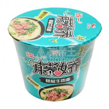 统一来一桶藤椒牛肉面105g/桶