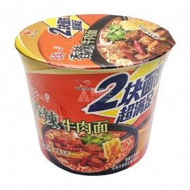 统一来一桶（大桶）2块面饼香辣味148g/桶
