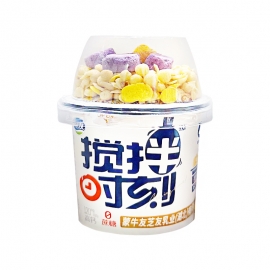 蒙牛友芝友搅拌时刻加三只松鼠菠萝蜜180g/杯
