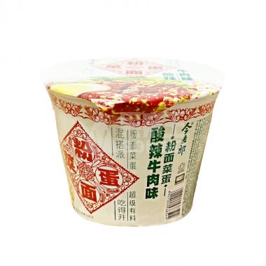 今麦郎粉面菜蛋酸辣牛肉味160g/桶