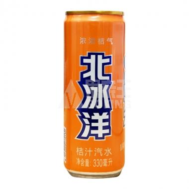 北冰洋桔汁味汽水330ml/罐