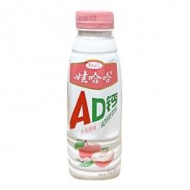 娃哈哈AD钙奶水蜜桃味饮料450ml/瓶