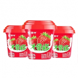 21天 蒙牛大果粒草莓