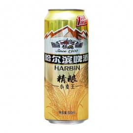 （有奖）佛山05哈尔滨小麦王精酿罐装500mL/罐