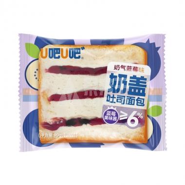 U吧U吧奶盖吐司面包蓝莓果味酱85g90天/包