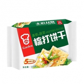 嘉顿梳打蔬菜饼干115g/...