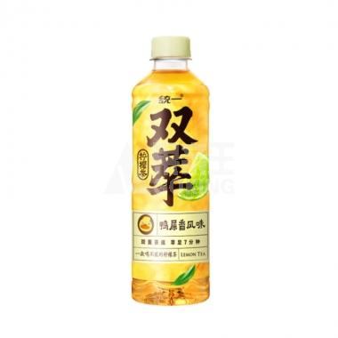 统一双萃鸭屎香柠檬茶500ml/瓶