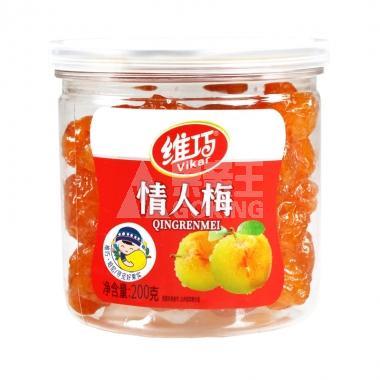 维巧瓶装情人梅200g/瓶