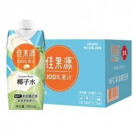 佳果源100%NFC椰子水利乐330ml/瓶