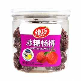 维巧瓶装冰糖杨梅180g/瓶