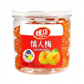 维巧瓶装情人梅200g/瓶