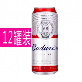 (12罐)百威啤酒罐装500ml/罐