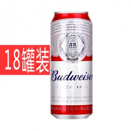 (18罐)百威啤酒罐装500ml/罐