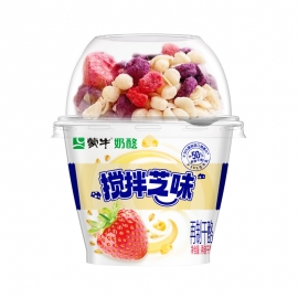 180天 蒙牛搅拌芝味草莓味210g