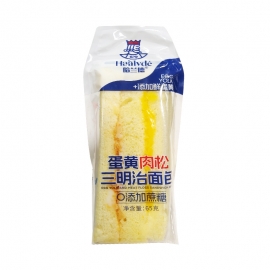 哈兰德蛋黄肉松三明治面包65g/包