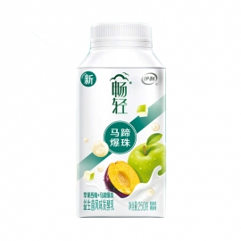 24天 伊利畅轻利乐冠250g苹果西梅马蹄爆珠风味发酵乳