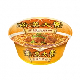 统一满汉大餐葱烧牛肉面188g/碗
