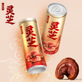 何书东灵芝植物饮品罐装31...