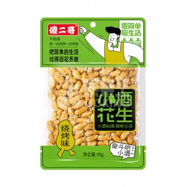 傻二哥小酒花生烧烤味90g/包