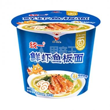 统一来一桶鲜虾鱼板面101g/桶