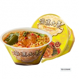 统一满汉大餐（销魂麻辣）牛肉面195g/碗