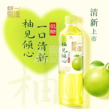 统一果漾柚见倾心柚子风味500ml/瓶