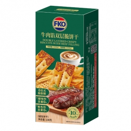 FKO牛肉馅双层脆饼干10...