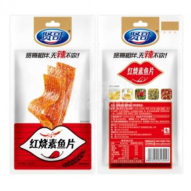 #贤哥红烧素鱼片101g/包
