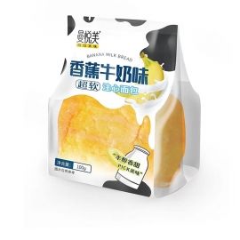 曼悦芙香蕉牛奶味面包100g120天/包