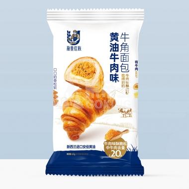 游世佳族黄油牛肉味牛角面包65g90天/包
