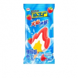 伊利冰工厂火焰冰莓树莓味雪泥70g  