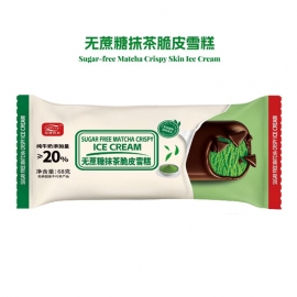 富迪无蔗糖抹茶脆皮雪糕68g   