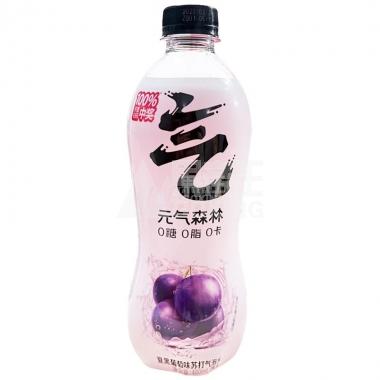 元气森林夏黑葡萄味苏打气泡水480ml/瓶