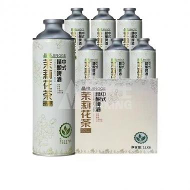 晶格茉莉花茶中式精酿啤酒1L/罐