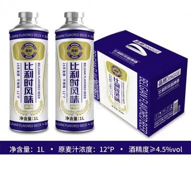 晶格比利时风味啤酒1L/罐