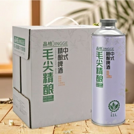 晶格毛尖精酿中式啤酒1L/罐