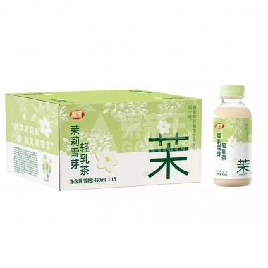 双可茉莉雪芽轻乳茶450ml/瓶