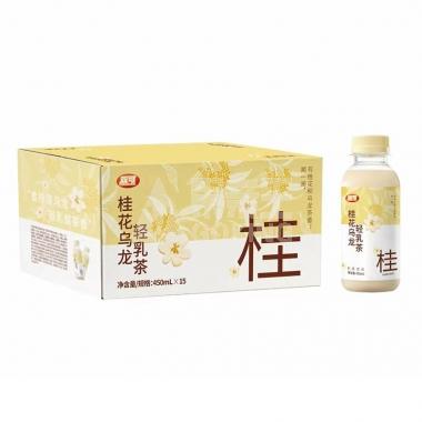 双可桂花乌龙轻乳茶450ml/瓶