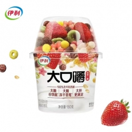 100天-伊利大口嚼酸奶180g