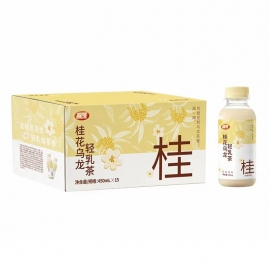 双可桂花乌龙轻乳茶450ml/瓶