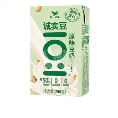 统一诚实原味豆奶250ml/盒