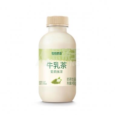 牧初鲜语茉莉抹茶牛乳茶450ml