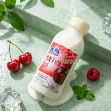 牧初鲜语车厘子树莓酸奶450ml