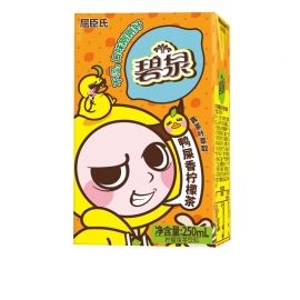 屈臣氏碧泉鸭屎香柠檬茶250ml/盒